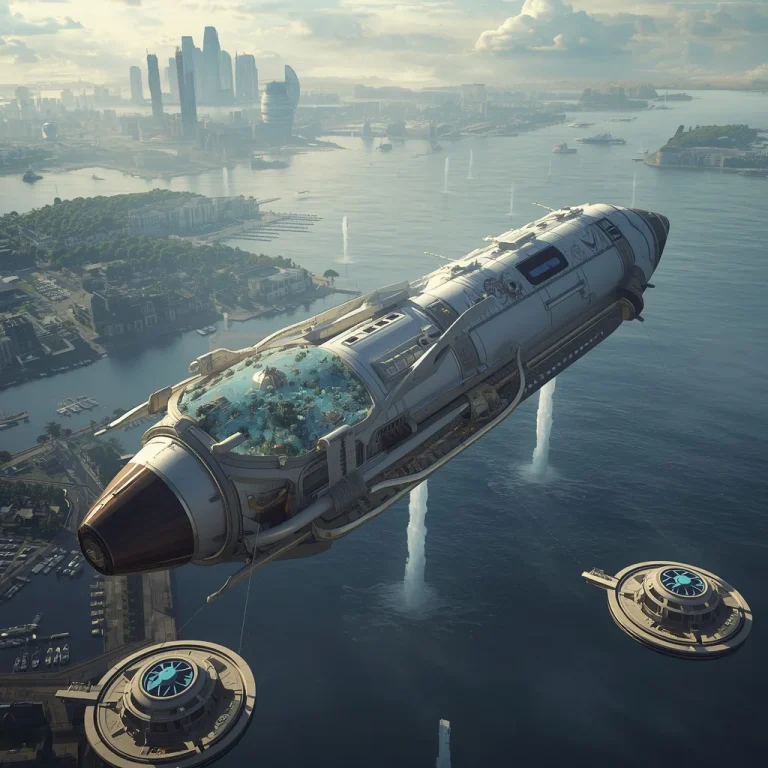 Luxury Giant Floating Rocket Harbor With Orbiting Resort Planets and Sky Oceans | New Prompt — AI image prompt
